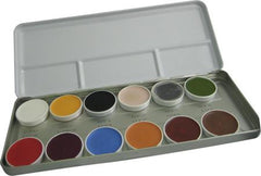 Kryolan 12-Color Supracolor Grease Palette 1004B - Silly Farm Supplies