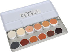 Kryolan 12-Color Supracolor Grease Palette 1004US - Silly Farm Supplies