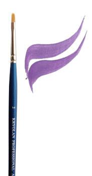 Kryolan #2 Flat Toray Brush - Silly Farm Supplies