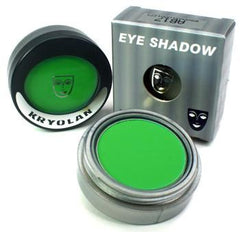 Kryolan Pressed Powder Compact UV Day Glow Green - Silly Farm Supplies