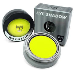 Kryolan Pressed Powder Compact UV Day Glow Yellow - Silly Farm Supplies