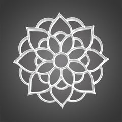 Large Mandala Henna Helper Stamp - Silly Farm Supplies