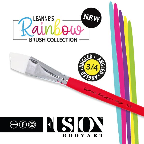 Leanne Courtney 3/4 inch Angle Brush - Silly Farm Supplies