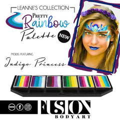 Leanne's Collection - INDIGO PRINCESS -Split Cake 30gm by Fusion Body Art - Silly Farm Supplies