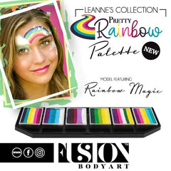 Leanne's Collection - RAINBOW MAGIC- Split Cake 30gm by Fusion Body Art - Silly Farm Supplies
