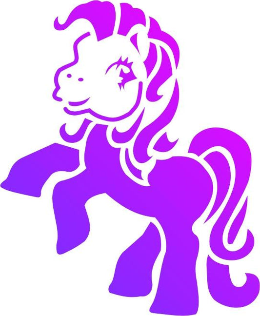 Little Pony Trendy Tribal Stencil - Silly Farm Supplies