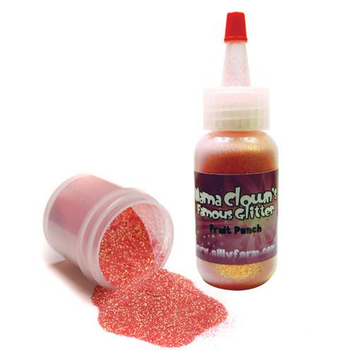Mama Clown glitter adds sparkle to face and body art, available in a variety of colors. Comes in a 1oz poofer or jar, safe for lips and skin, and can be applied dry or mixed with gel. Choose transparent for a subtle shine or opaque metallic for bold coverage