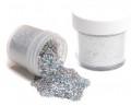 Mama Clown glitter adds sparkle to face and body art, available in a variety of colors. Comes in a 1oz poofer or jar, safe for lips and skin, and can be applied dry or mixed with gel. Choose transparent for a subtle shine or opaque metallic for bold coverage