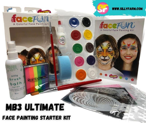 MB3 Ultimate Face Painting Starter Kit, Silly Farm Supplies