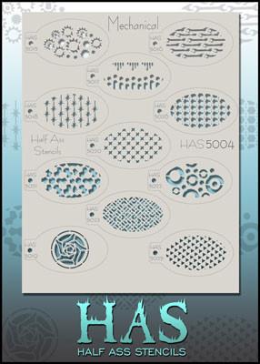 Mechanical Half Ass Stencils - Silly Farm Supplies
