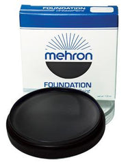 Mehron Foundation Greasepaint Black 1.25oz - Silly Farm Supplies