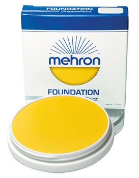 Mehron Foundation Greasepaint Yellow 1.25oz