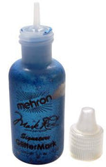 Mehron GlitterMark Blue .5oz - Silly Farm Supplies