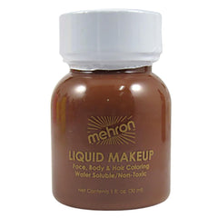 Mehron Liquid Makeup Brown - Silly Farm Supplies