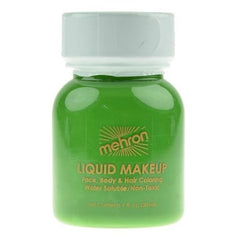 Mehron Liquid Makeup Green - Silly Farm Supplies