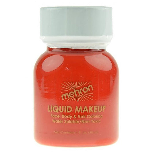 Mehron Liquid Makeup Red - Silly Farm Supplies