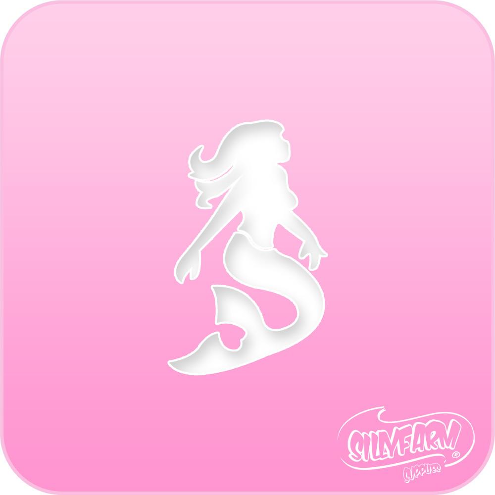 Mermaid Pink Power Stencil - Silly Farm Supplies