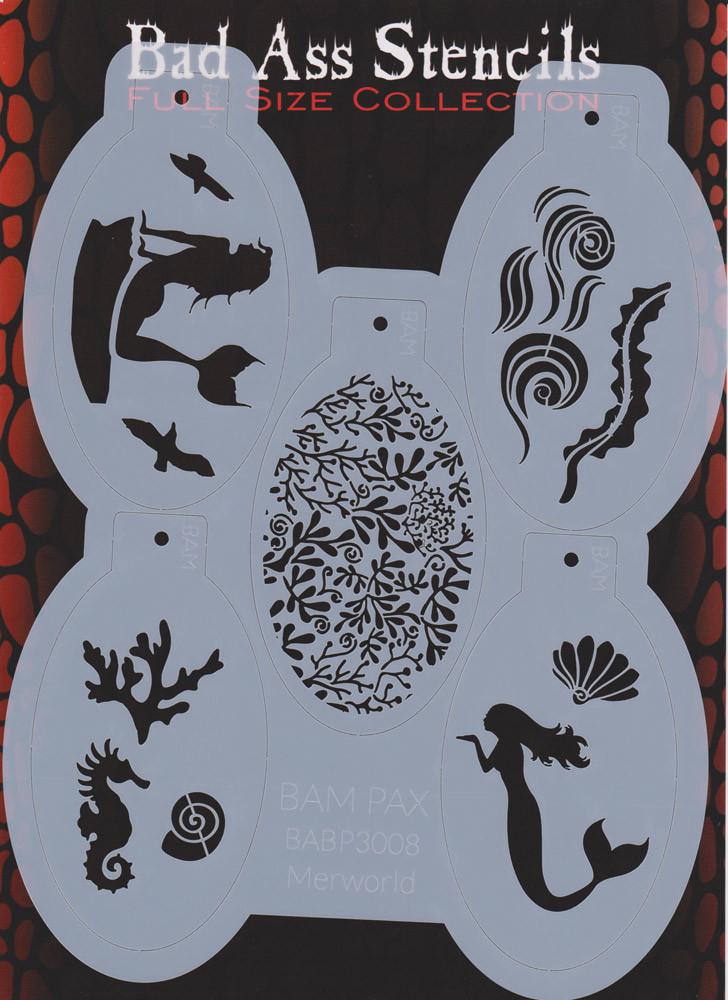 Merworld BAM PAX 3008 Stencil Set - Silly Farm Supplies