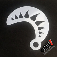 Monster Horn Wrap Face Paint Stencil by Ooh! Body Art (W09) - Silly Farm Supplies