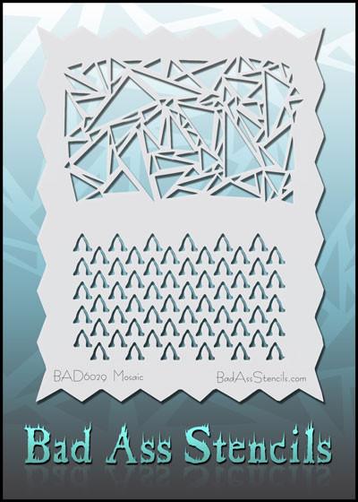 Mosaic BAD6029 Bad Ass Stencil - Silly Farm Supplies