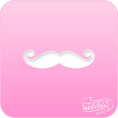 Mustache Pink Power Stencil - Silly Farm Supplies
