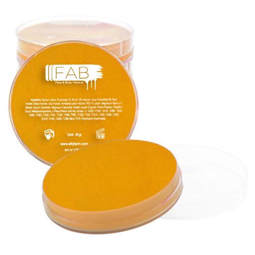 FAB face and body paint, known for its top quality and creamy consistency, dries to a smudge-proof finish once applied. Suitable for both face painting and body art, it is available in two sizes: 16gm and 45gm