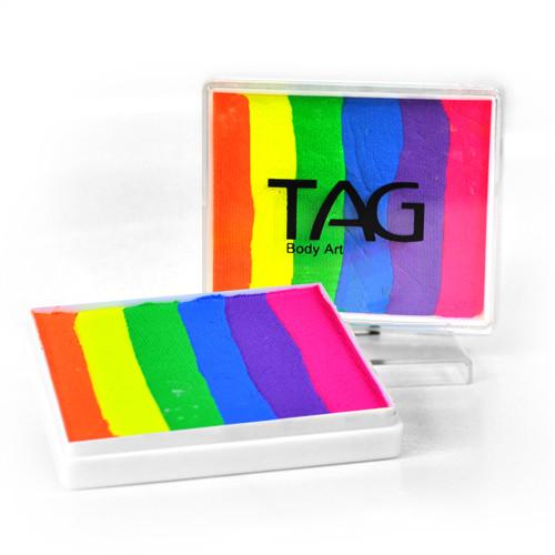 Neon Rainbow TAG Split Cake - Silly Farm Supplies