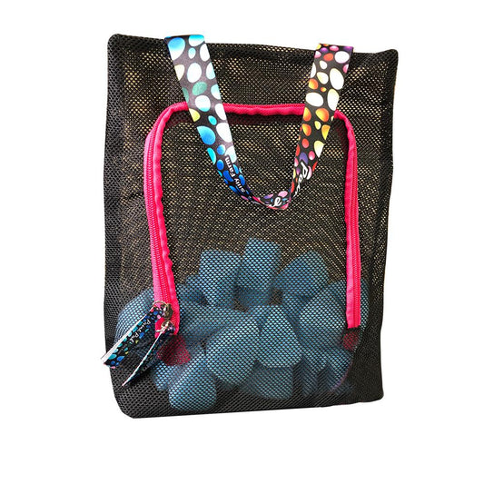 NEW Paint Pal Black Mesh Sponge Bag with BUTTON on the side (1) - Silly Farm Supplies