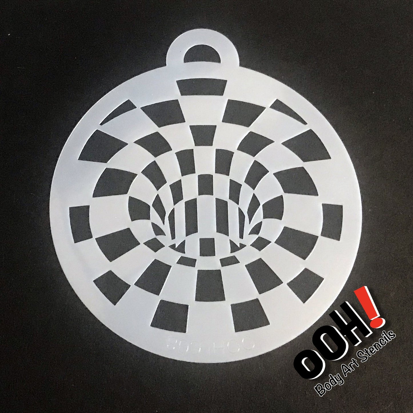 Optical Illusion Blocks Face Paint Stencil by Ooh! Body Art (C08) - Silly Farm Supplies