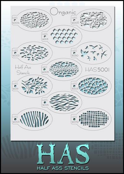 Organic Half Ass Stencils - Silly Farm Supplies