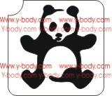 Panda Glitter Tattoo Y-Body Stencil 5 pack - Silly Farm Supplies