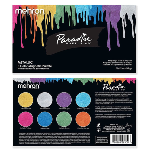 Paradise Metallic 8-Color  Magnetic Palette