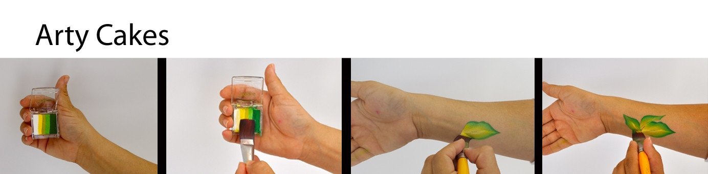 Peacock Arty Brush Cake - Silly Farm Supplies