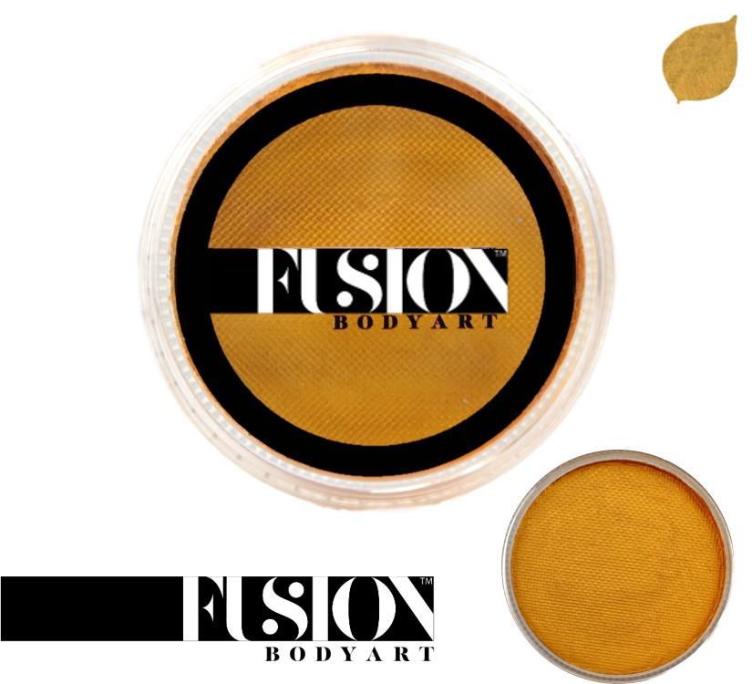 Pearl Metallic Gold 32g Fusion Body Art Face Paint - Silly Farm Supplies