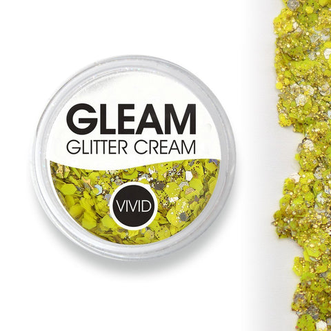 Pineapple Gleam Chunky Glitter Cream 10g Jar by Vivid Glitter
