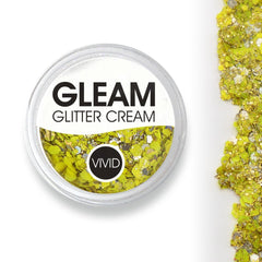 Pineapple Gleam Chunky Glitter Cream 10g Jar by Vivid Glitter - Silly Farm Supplies