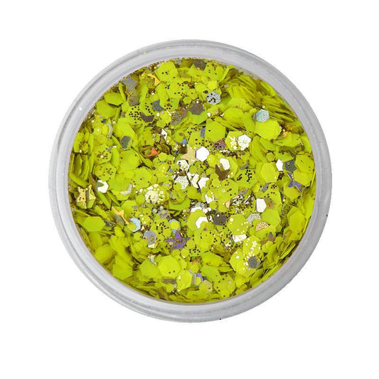 Pineapple Loose Glitter Jar 7.5g by Vivid Glitter- Supports Healing Smiles Foundation - Silly Farm Supplies