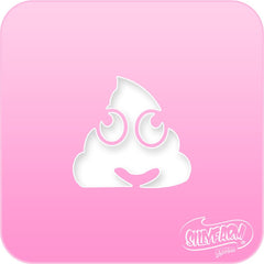 Poop Emoji Pink Power Stencil - Silly Farm Supplies