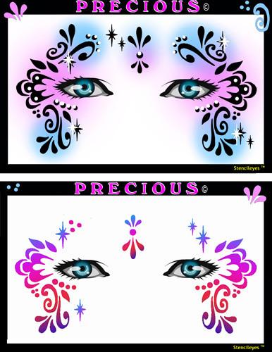 Precious Stencil Eyes Stencil - Silly Farm Supplies