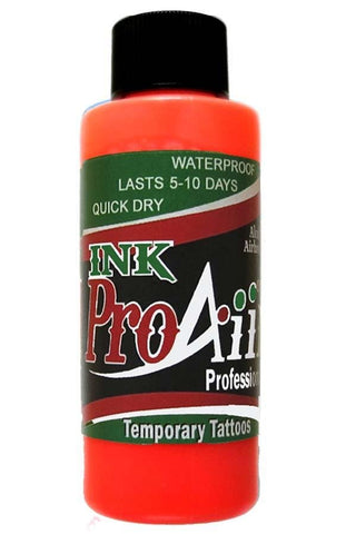 ProAiir Fluorescent Orange Temporary Airbrush Ink