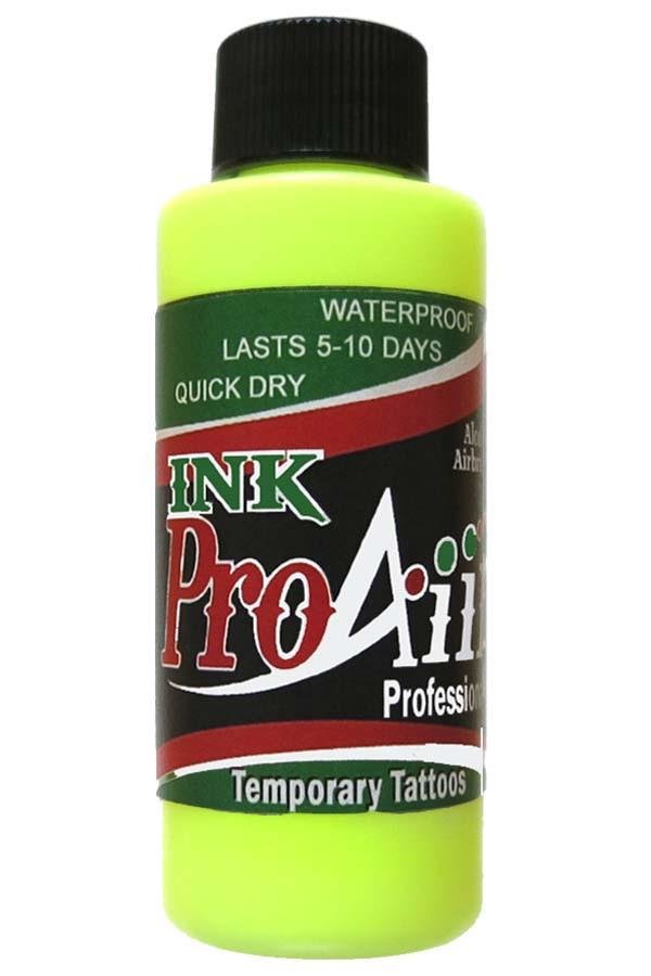 ProAiir Fluorescent Yellow Temporary Airbrush Ink - Silly Farm Supplies