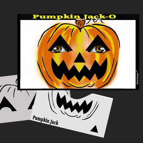 Pumpkin Jack-O Stencil Eyes Stencil