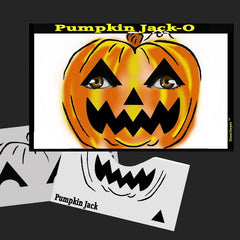 Pumpkin Jack-O Stencil Eyes Stencil - Silly Farm Supplies