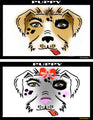 Puppy Stencil Eyes Stencil