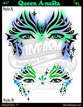 Queen A-nuRa Stencil Eyes Stencil - Silly Farm Supplies