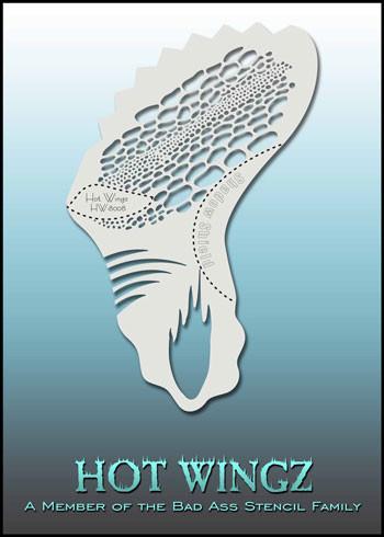 Reptilian HW8008 Hot Wingz Stencil - Silly Farm Supplies