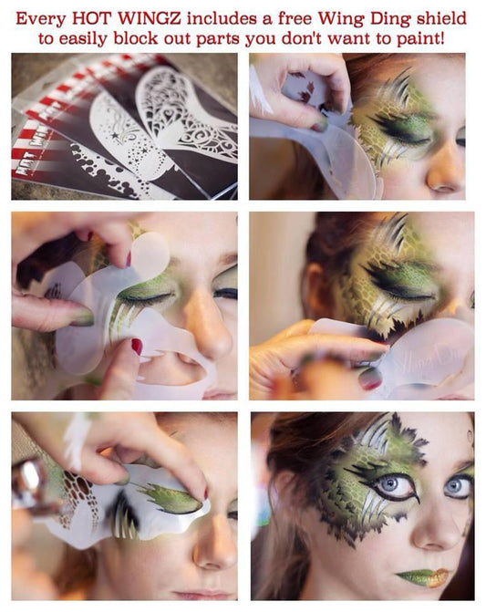 Reptilian HW8008 Hot Wingz Stencil - Silly Farm Supplies