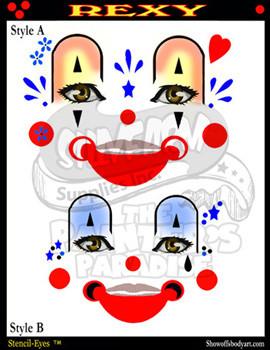 Rexy Stencil Eyes Stencil - Silly Farm Supplies