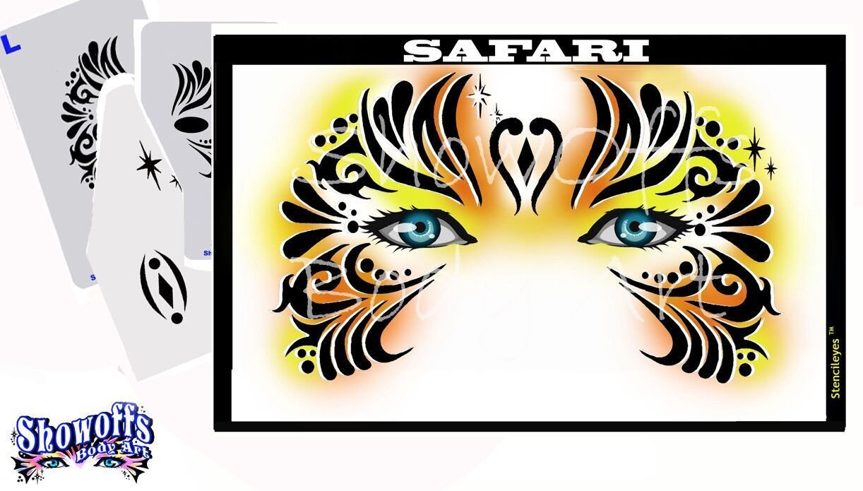 Safari Stencil Eyes Stencil - Silly Farm Supplies