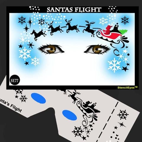 Santas Flight Stencil Eyes Stencil (SE77)